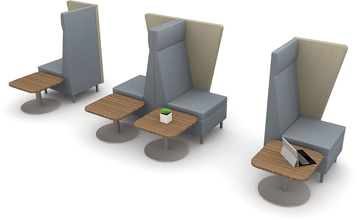 Redesigned seating configuration