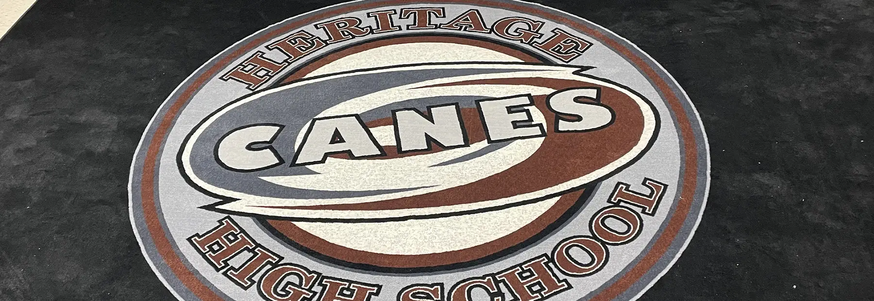 School logo floor mat